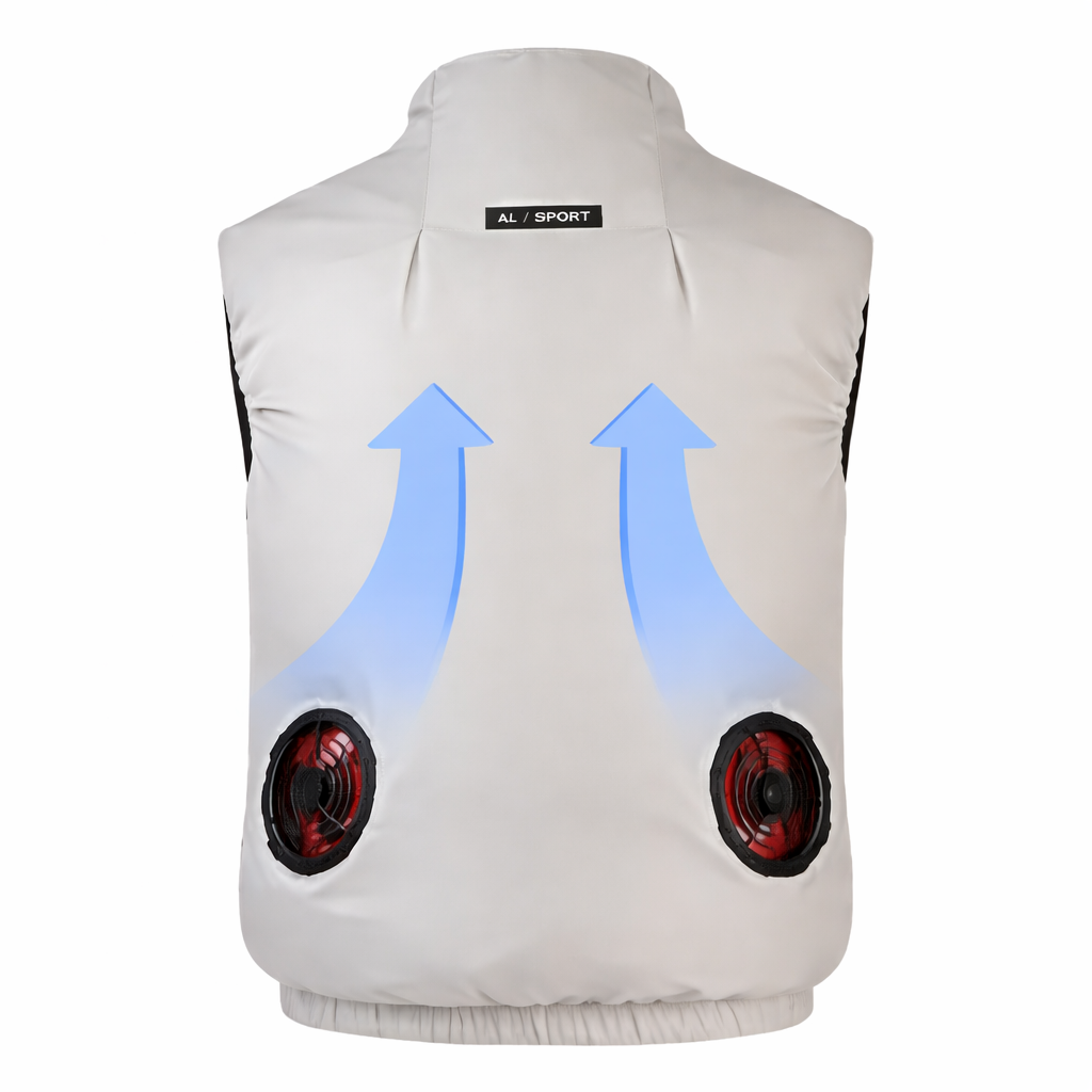 Cooling vest for motorcyclist