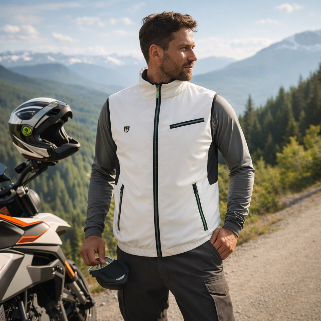 Cooling vest for motorcyclist